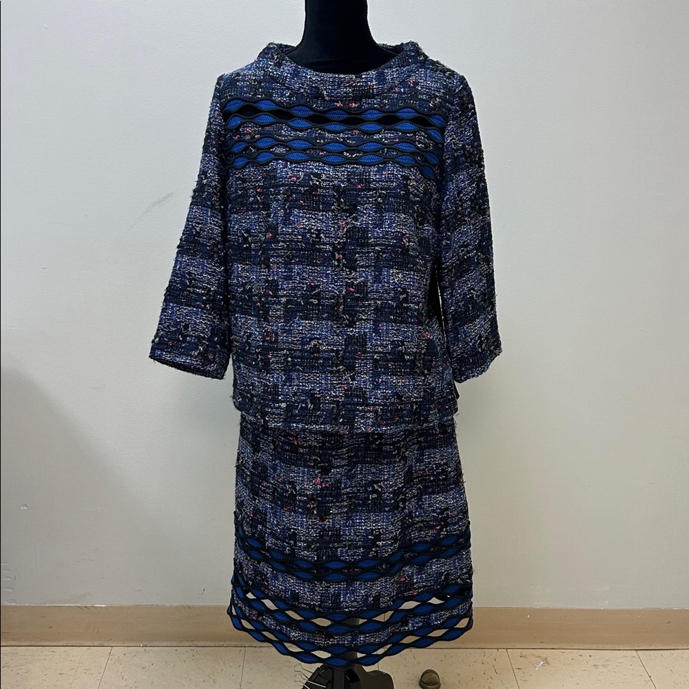 Carlisle Blue and Black Skirt Set, 16